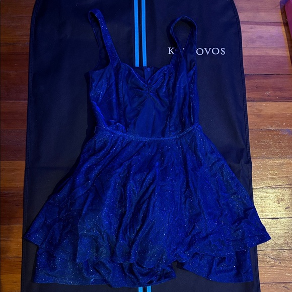 City Studio Sparkling Navy Mini Dress - Picture 1 of 2